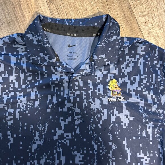 Nike Dri Fit Men's Golf Shirt Bali Hai - Picture 2 of 4